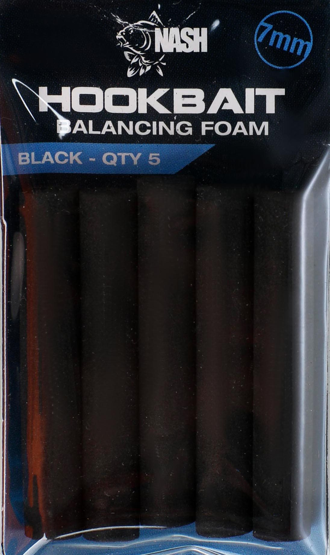 Nash Bait Balancing Foam Black 7 mm 4,5 cm 5 ks