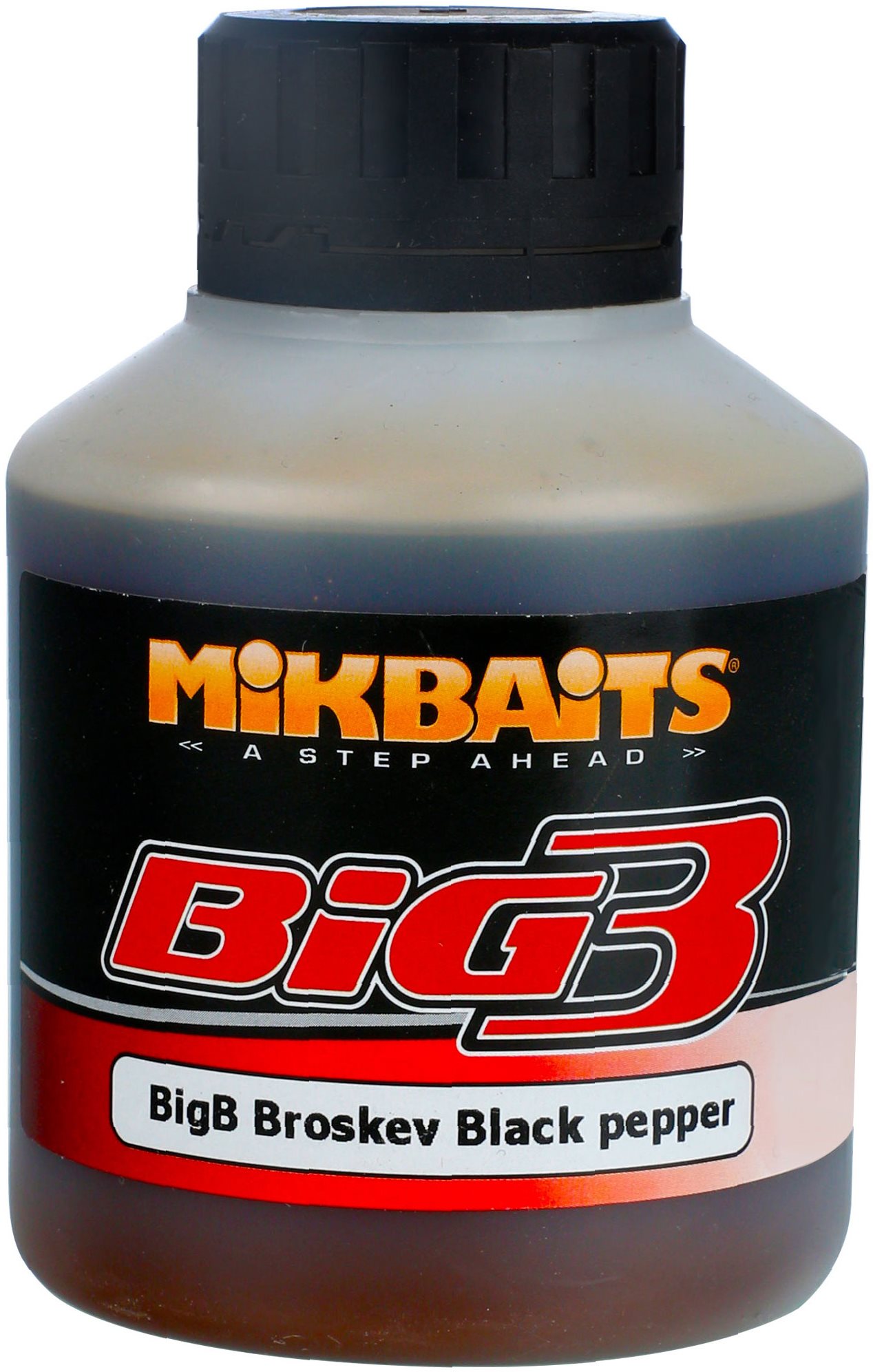 Mikbaits Legends Booster BigB Broskyňa Black pepper 250 ml