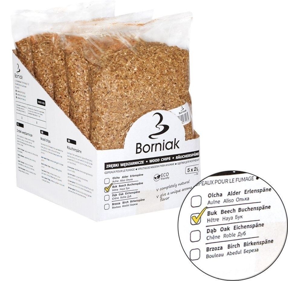 Borniak Drevená štiepka do udiarní 10 l Buk