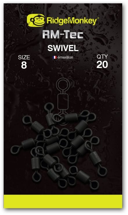 RidgeMonkey RM-Tec Swivel Veľkosť 8 20 ks