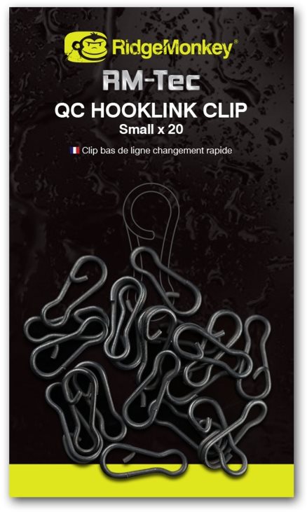 RidgeMonkey RM-Tec Quick Change Hooklink Clip Small 20 ks