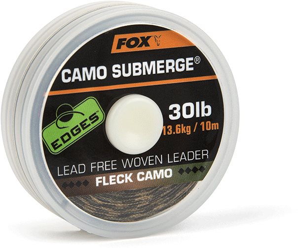 FOX Camo Submerge Lead Free Leaders 30 lb 10 m Fleck Camo