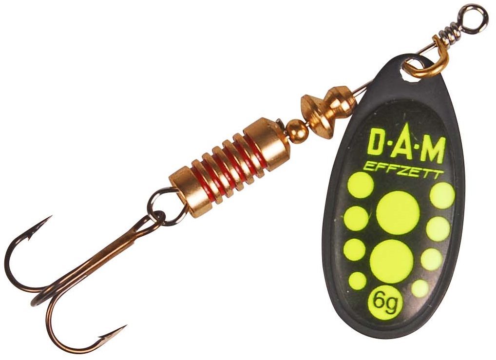 Effzett Standard Spinner 10 g Veľkosť 4 Black Yellow