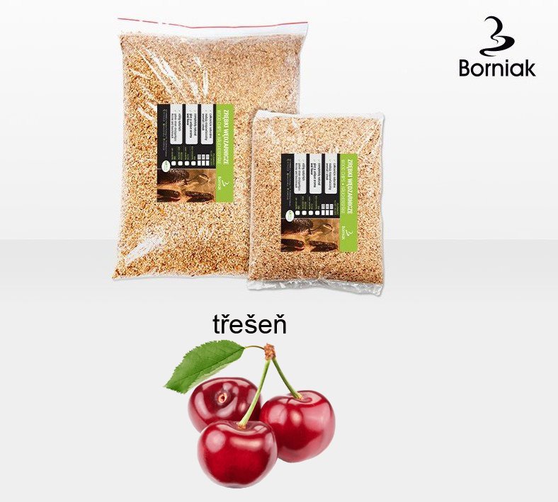 Borniak Drevená štiepka do udiarní 10 l Čerešňa