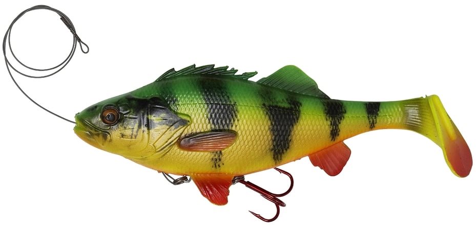 Savage Gear 4D Perch Shad (Line Thru) 20 cm 100 g SS Firetiger