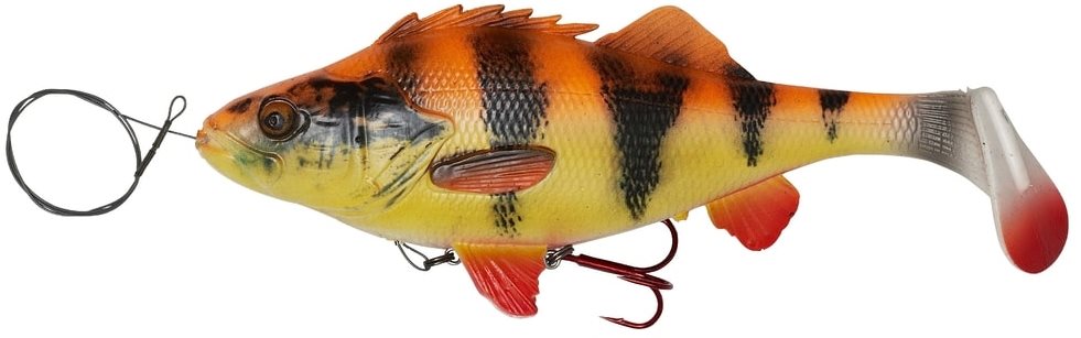Savage Gear 4D Perch Shad (Line Thru) 20 cm 100 g SS Albino
