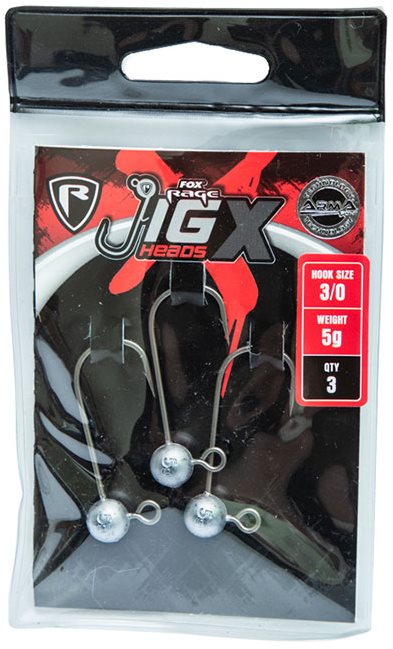 FOX Rage Jig X Heads 10 g Veľkosť 4/0 3 ks