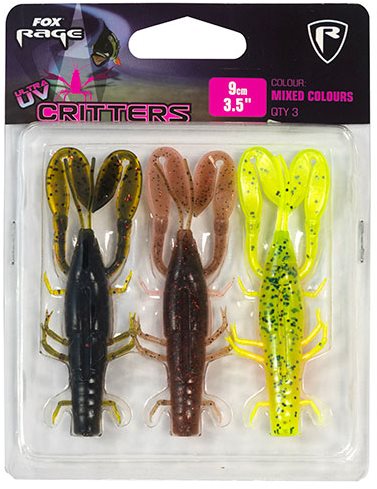 FOX Rage Critters 9 cm UV Mixed Colours 3 ks