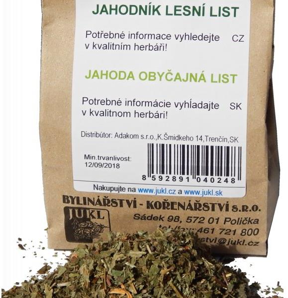 Jukl Jahodník lesný list, 50 g