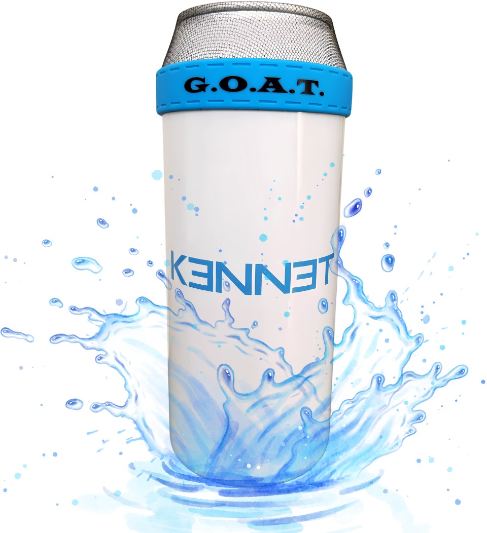 Kennet 2× nasadzovací ochranný kryt na plechovky, modrý XL