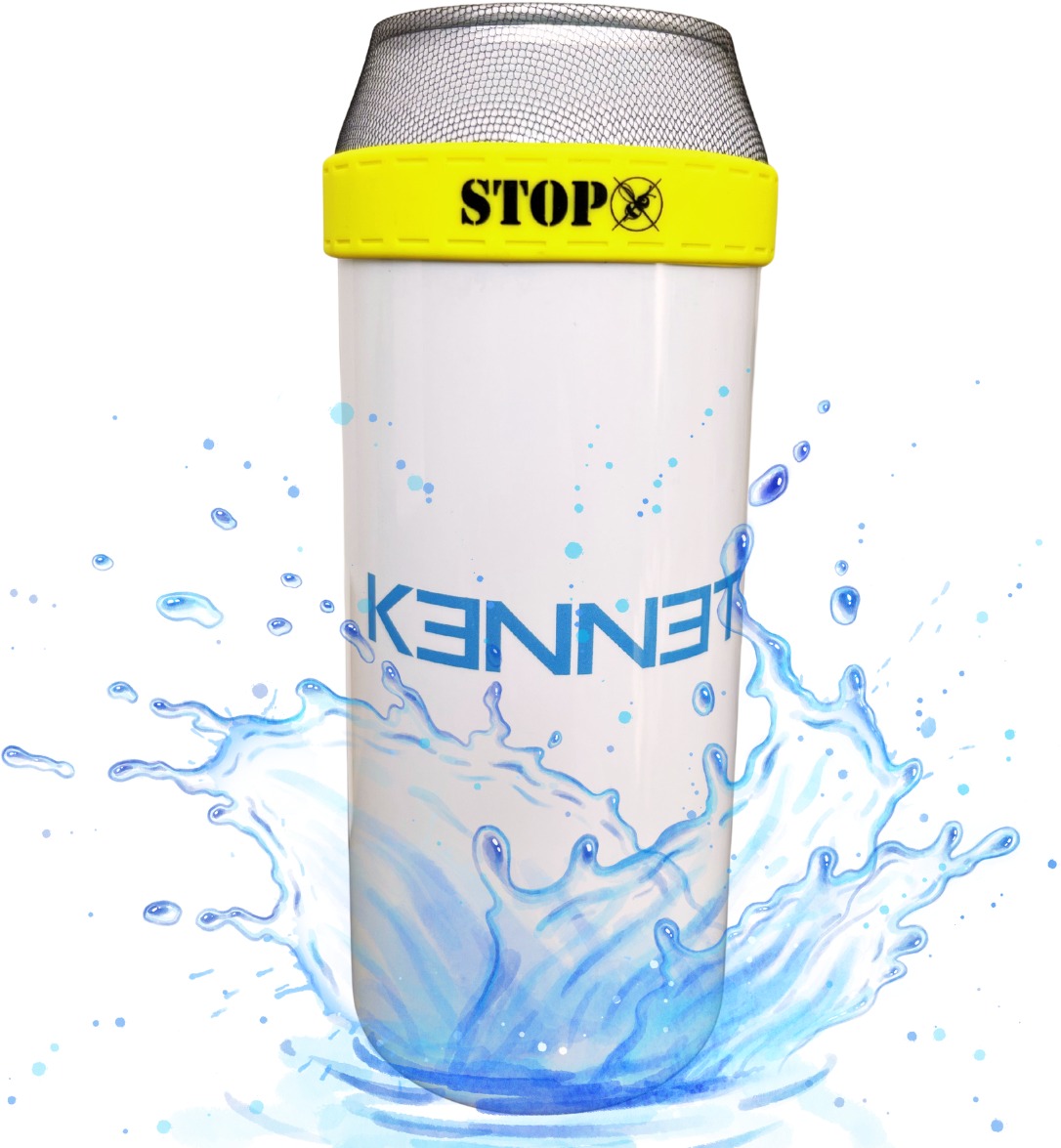 Kennet 2× nasadzovací ochranný kryt na plechovky žltý XL