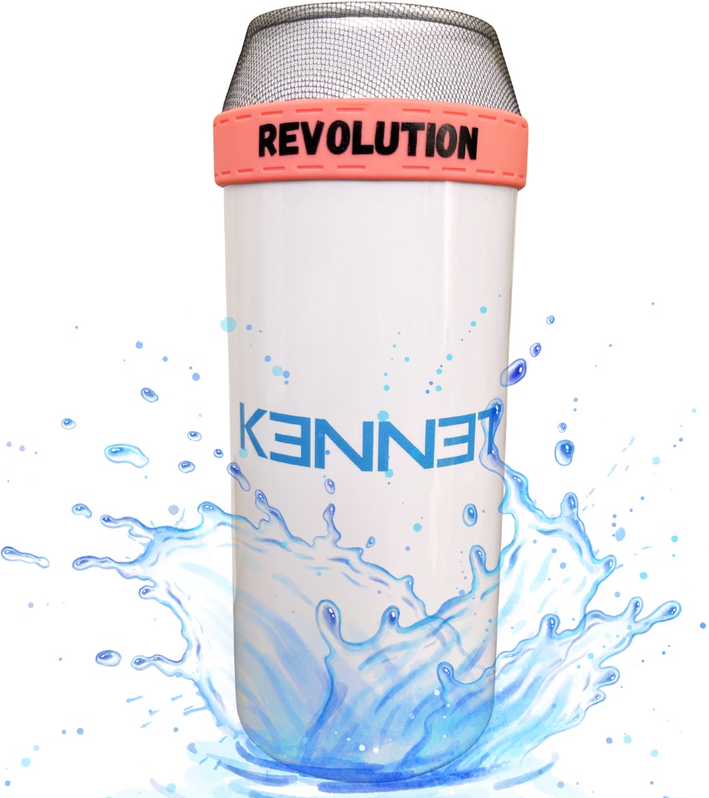 Kennet 2× nasadzovací ochranný kryt na plechovky svetlooranžový XL