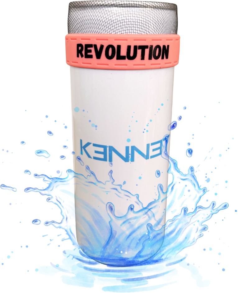 Kennet 2× nasadzovací ochranný kryt na plechovky svetlooranžový S