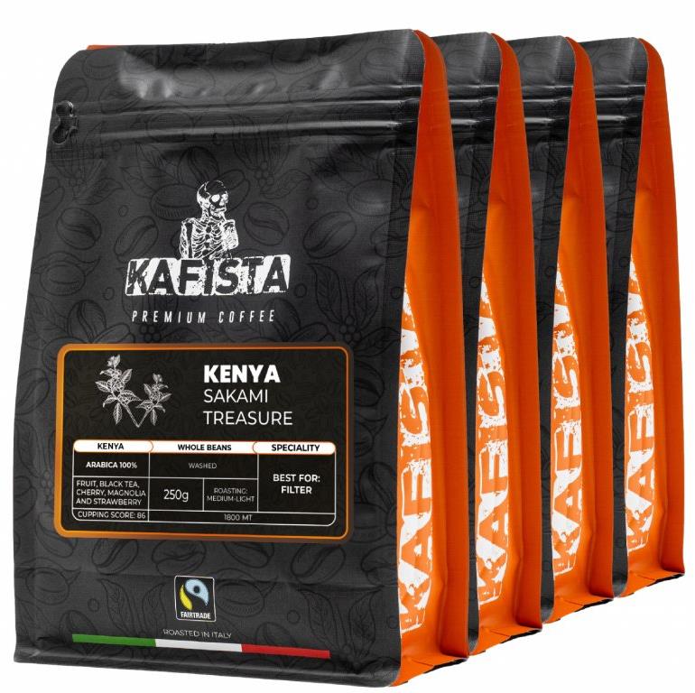 Kafista výberová káva Kenya Sakami Treasure, 4× 250 g