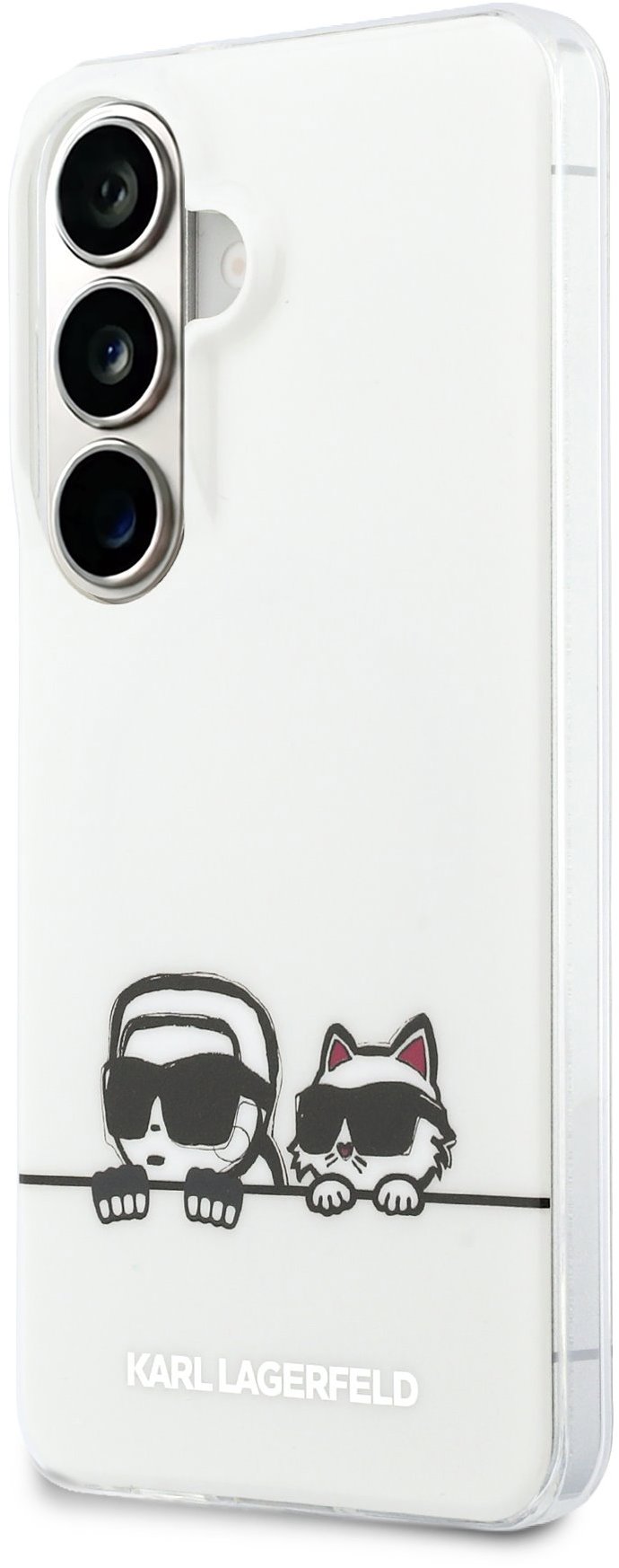 Karl Lagerfeld IML K&CH Peekaboo Logo Magnetic Zadný Kryt na Samsung Galaxy S26 White