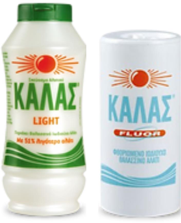 KALAS LIGHT Jemná morská soľ 375 g, obsahuje o 51 % menej soli + FLUOR fluórovaná jódovaná, 250 g