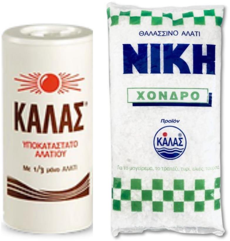 KALAS Jemná 250 g, obsahuje len 1/3 soli + NIKI Hrubá jodidovaná 1 kg