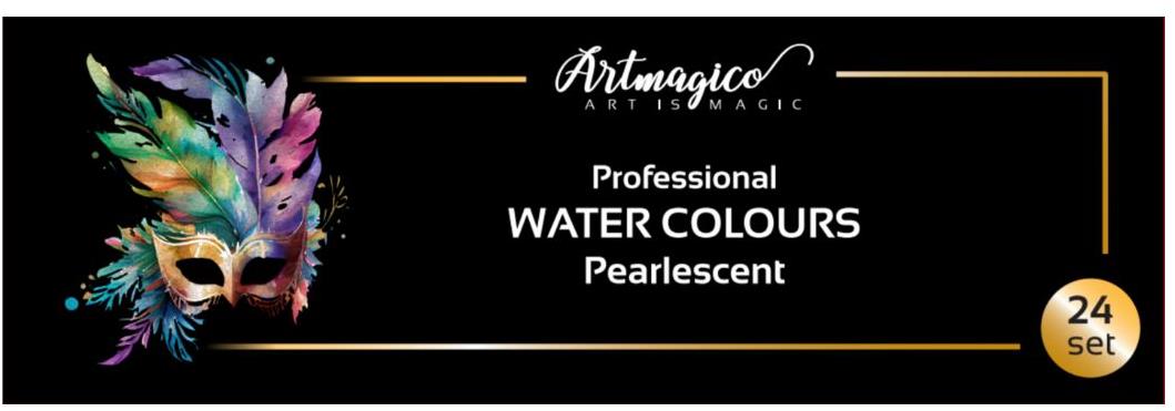 Artmagico Professional Water colours Pearlescent 24 ks