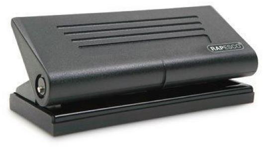 Rapesco Diary 66, 6 otvorov, na 8 listov, kovová, čierna