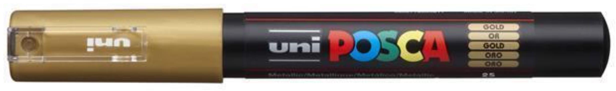 UNI PAINT Posca PC-1M, zlatý, 0,7 – 1 mm