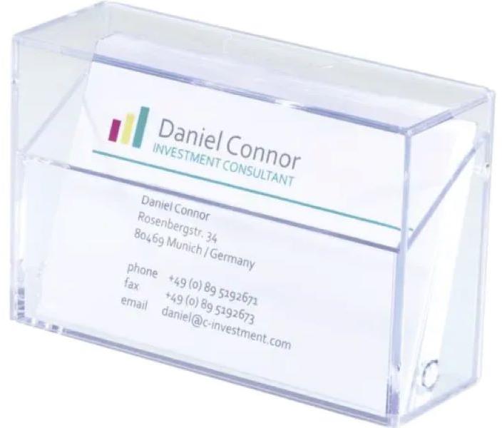 SIGEL Krabička na vizitky plastová číra