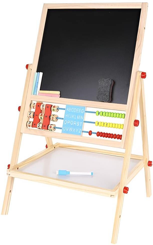 Kruzzel 22472 Multifunkčná obojstranná tabuľa pre deti 42 × 32,5 cm