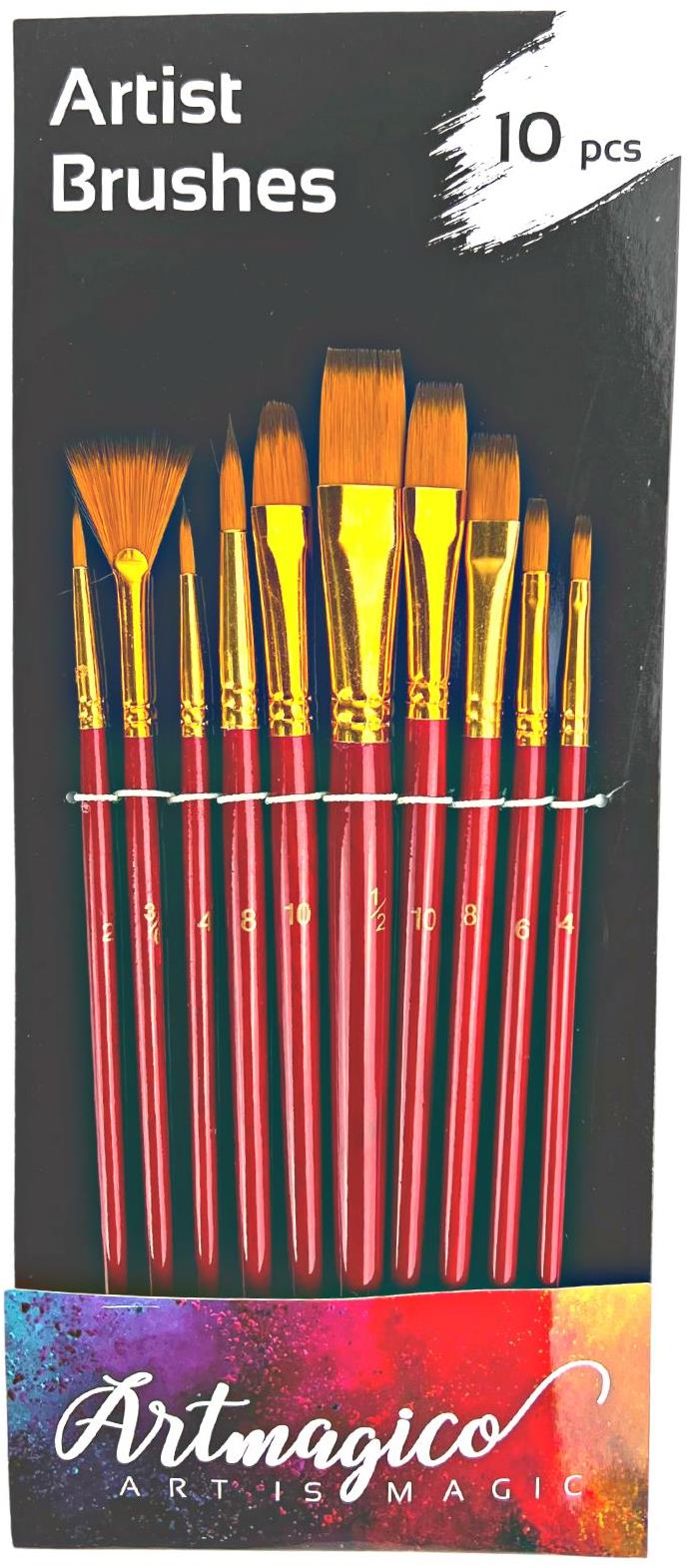 Artmagico nylonové štetce 10 kusov