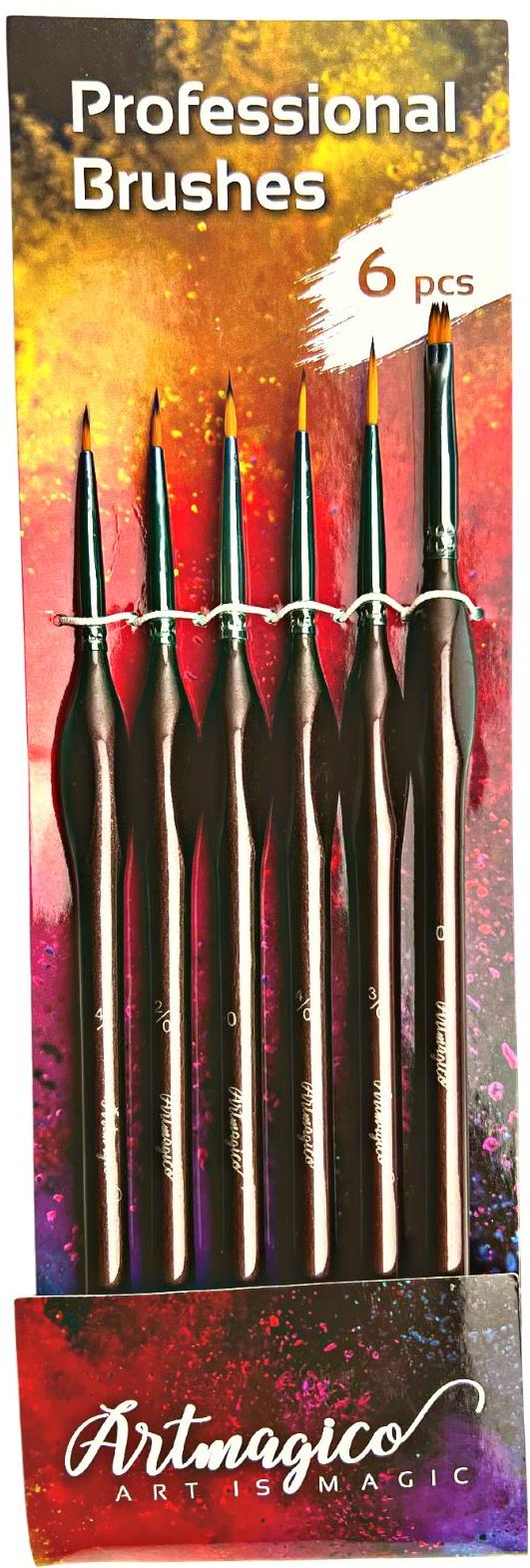 Artmagico súprava štetcov na detaily, 6 ks