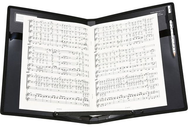 VIQUEL, na noty, Vocalyz Concerto, čierne, 4 vrecká, PP