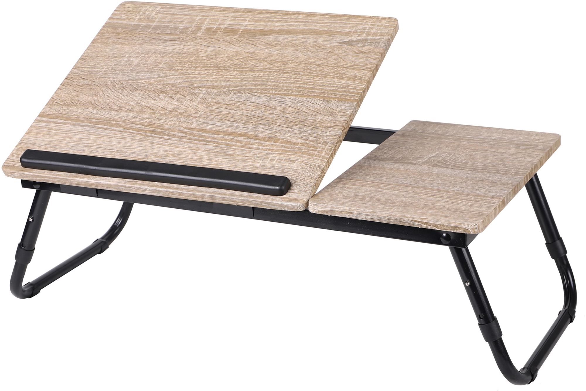 DOCHTMANN Stolík pod notebook moderný 58 × 38 × 21 cm, drevo s kovom