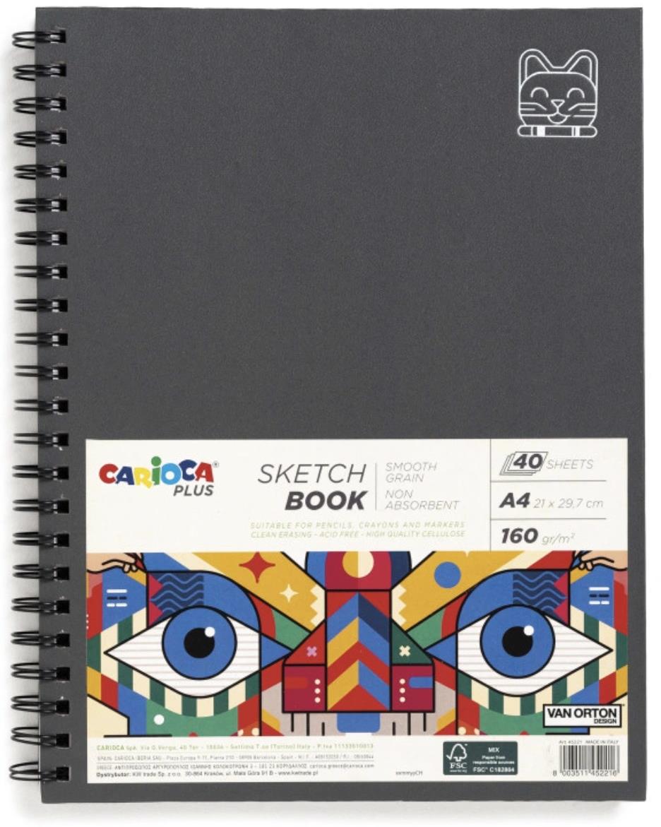 Carioca Plus skicár A4 40 listov 160 g