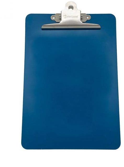 SOLLAU Detekovateľná plastová podložka A4 s clipom modrá