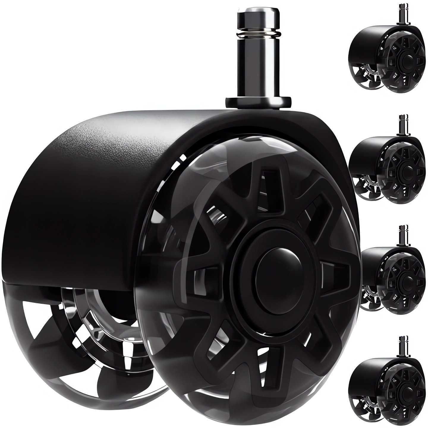 RUHHY 26294 65 mm, zaťaženie 160 kg, čierne – balenie 5 ks