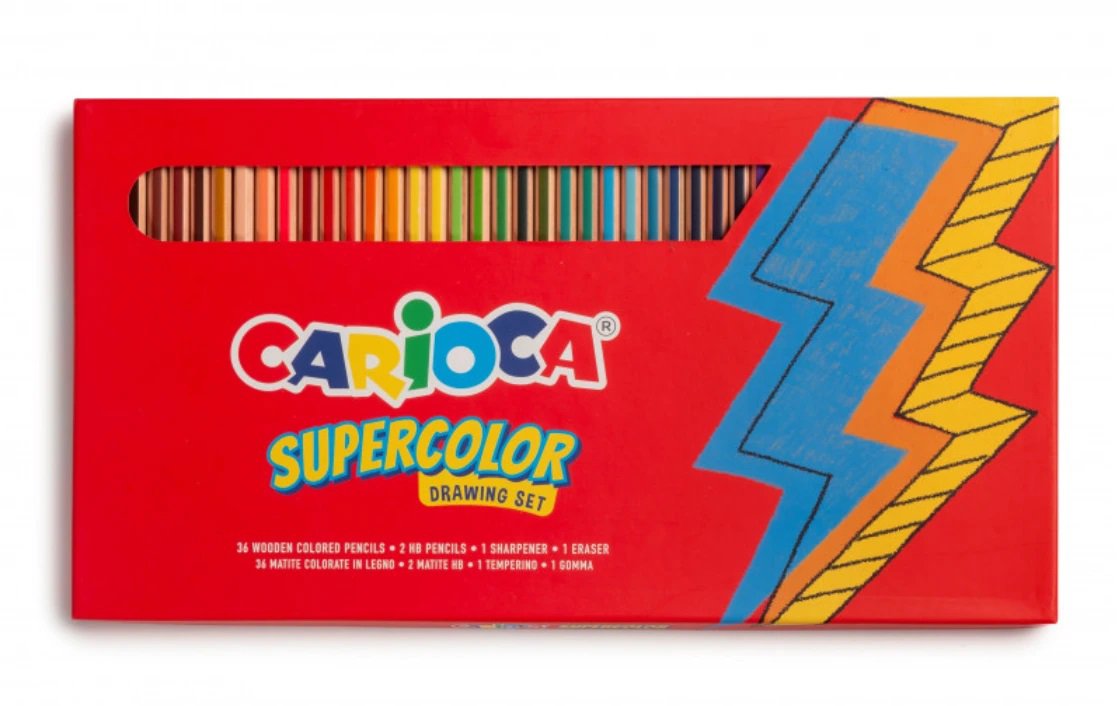 Carioca Supercolor súprava na kreslenie, 40 ks