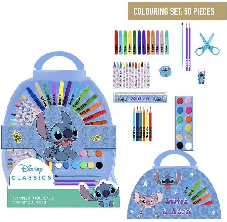 Alum Súprava písacích potrieb na vyfarbovanie 50 ks – Stitch