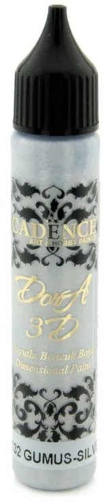 Cadence Metalická kontúra 25 ml, strieborná