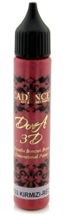 Cadence Metalická kontúra 25 ml, červená