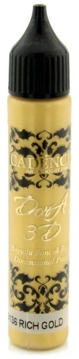 Cadence Metalická kontúra 25 ml, sýta zlatá