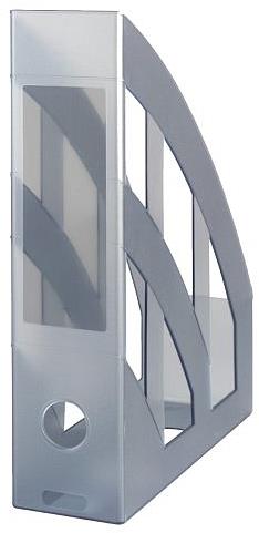 Herlitz Stojan na spisy transparentný sivý