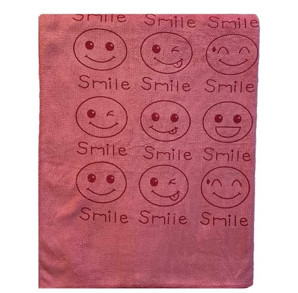 Kaptan Rýchloschnúca osuška Smile 70 × 140 cm, ružová