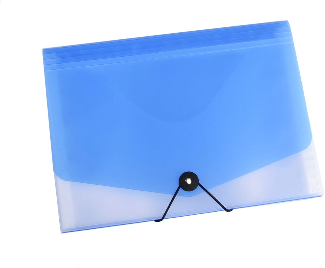 KARTON P+P Opaline organizér na dokumenty s gumou (13 vreciek) A4, modrý