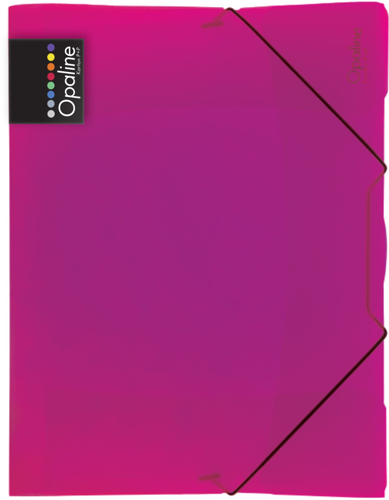 KARTON P+P Opaline obal s gumou A4, magenta