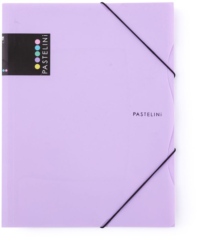 Karton P + P Zložka s gumou A4 PP 3 chlopne PASTELINI fialová
