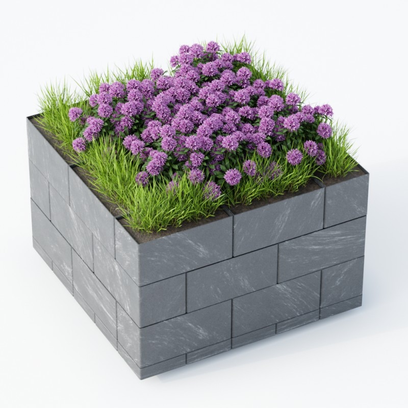 Kasko Flexi Element, vyvýšený záhon, 75 × 150 × 27 cm