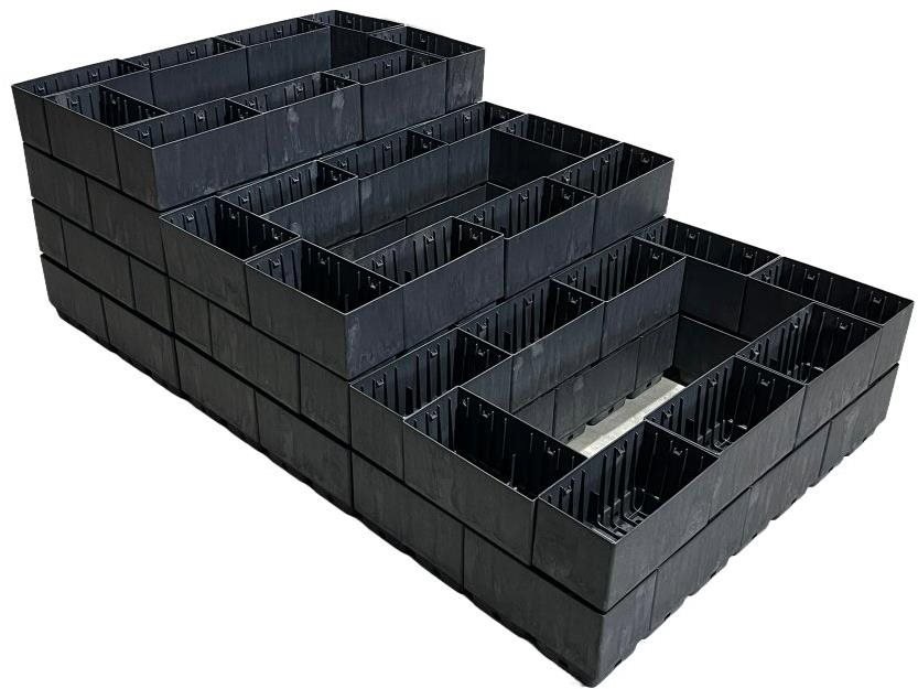 KASKO Vyvýšený záhon kaskáda FLEXI ELEMENT, 75 × 150 × 50 cm