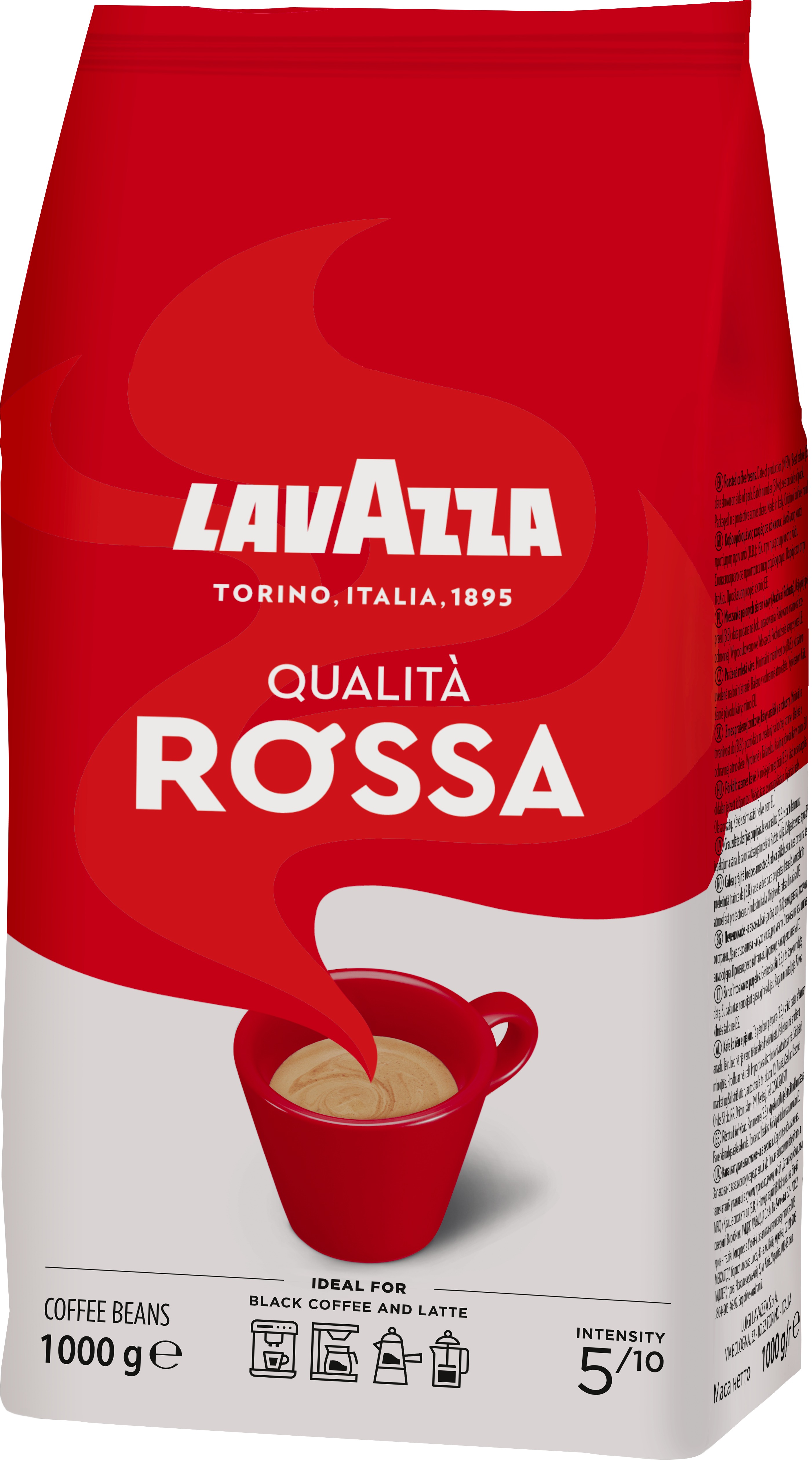 Lavazza Qualita Rossa, zrnková, 1 000 g
