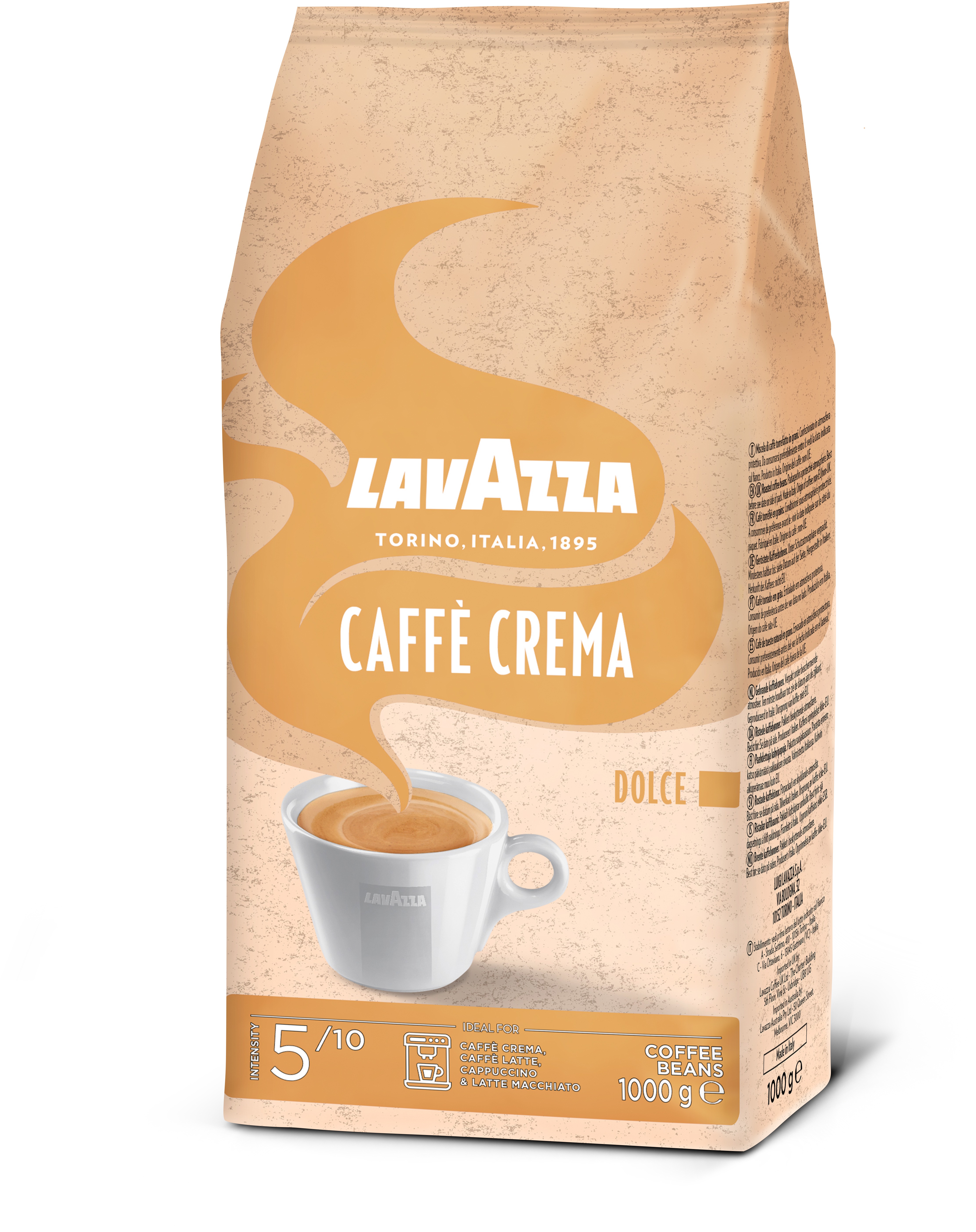 Lavazza Crema Dolce, zrnková, 1 000 g