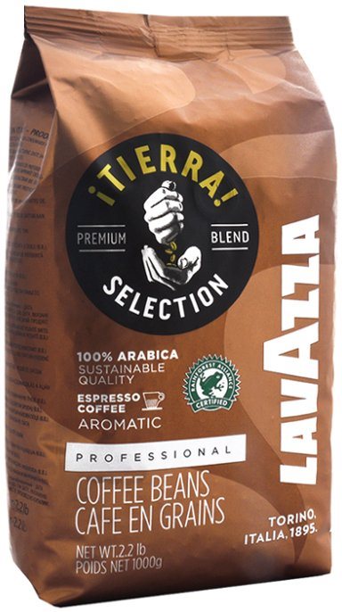 Lavazza Tierra, zrnková, 1000 g