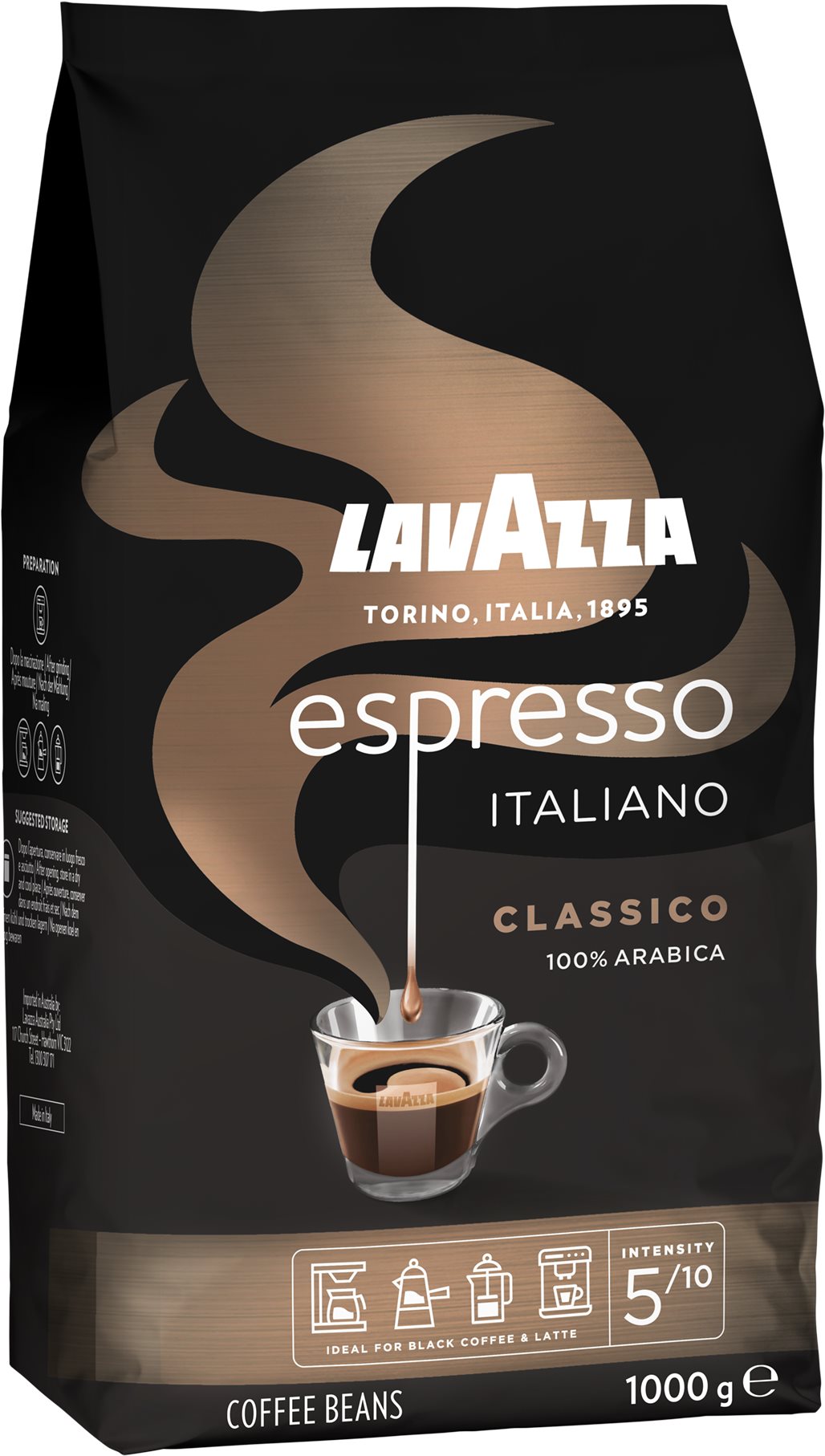 Lavazza Espresso, zrnková, 1 000 g