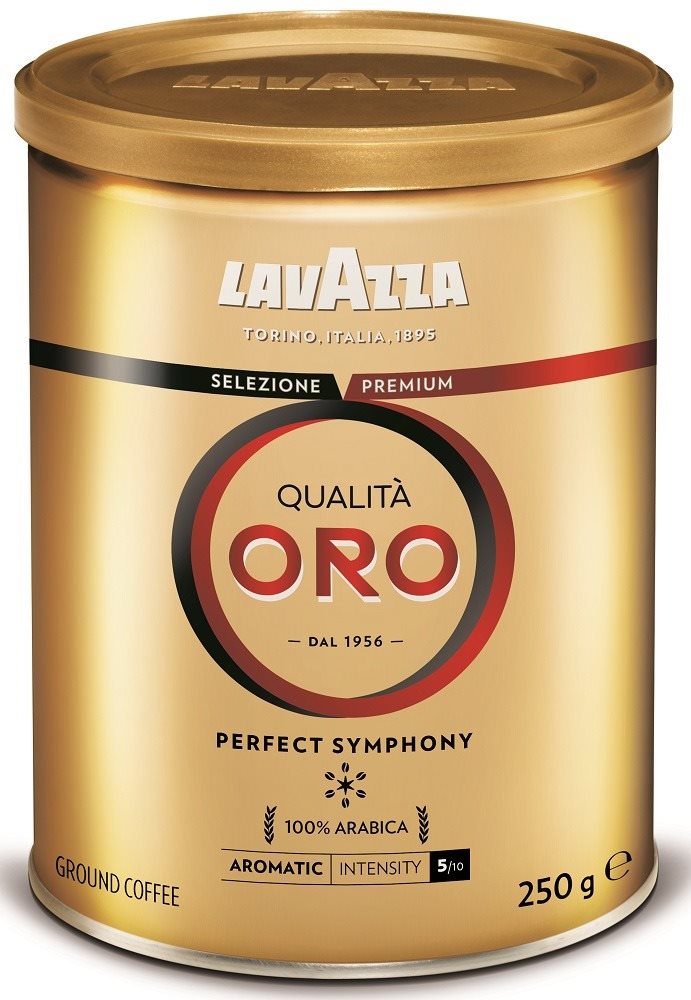 Lavazza Qualitá Oro, mletá, plechovka, 250 g